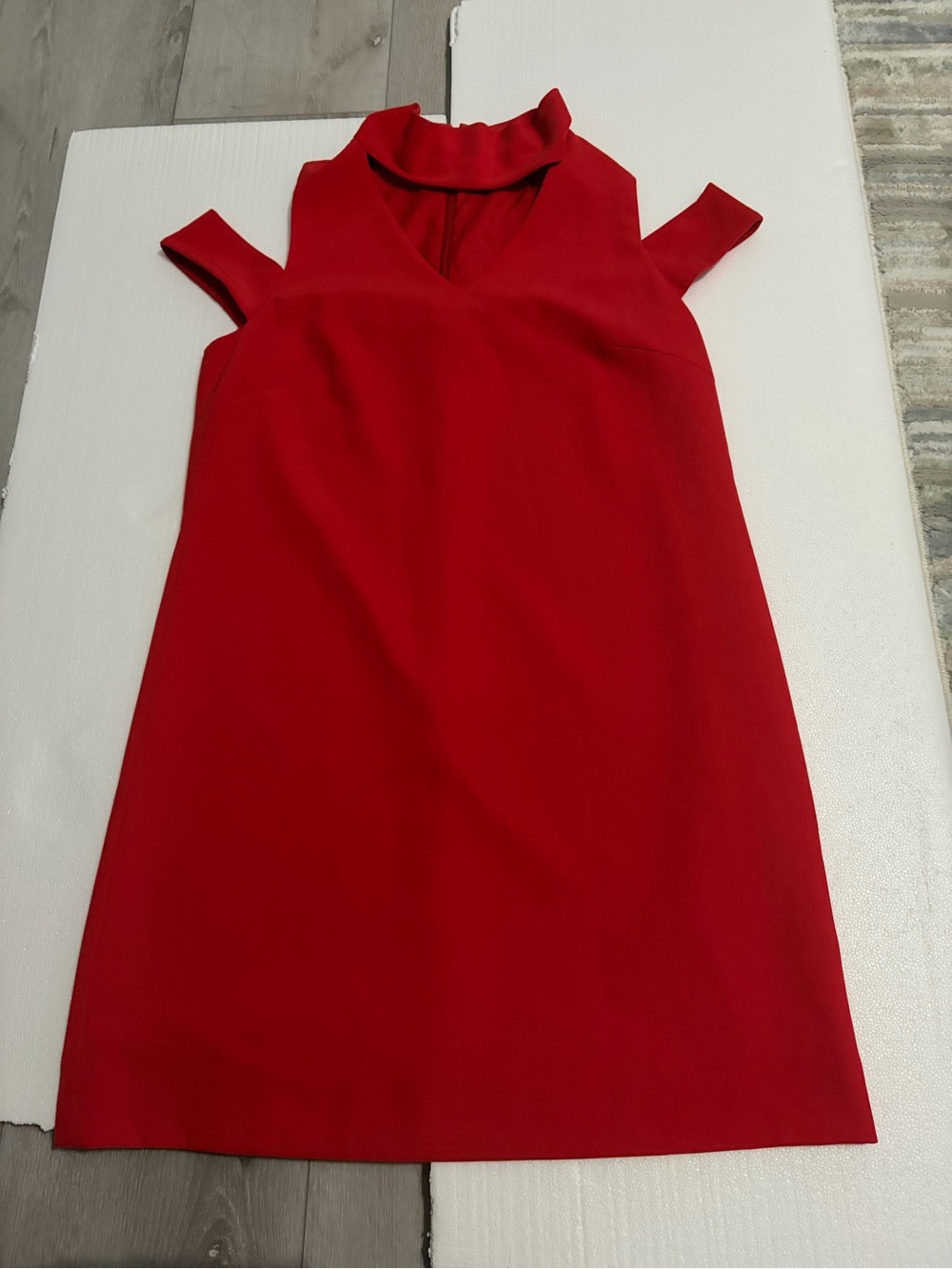 Tahari Red Women Cold-Shoulder Dress size 10